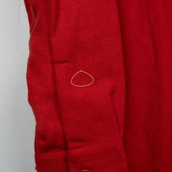 Vintage Puritan Aquawool red wool blend button down-M - Picture 5 of 5